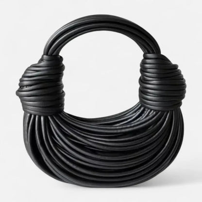 Lina | Chic Woven Half-Moon Shoulder Bag