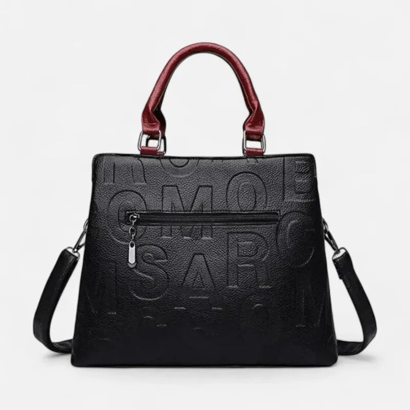 Chiara | Two-Tone Textured Shoulder Bag