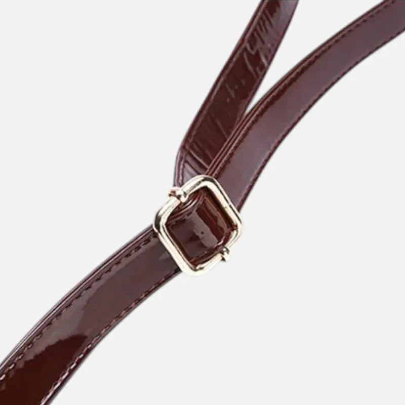 Isabelle | Croc-Effect Shoulder Bag