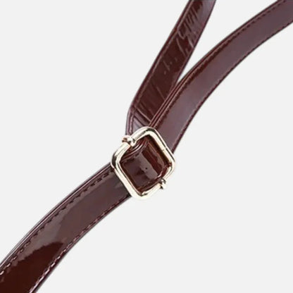 Isabelle | Croc-Effect Shoulder Bag