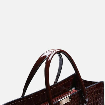 Isabelle | Croc-Effect Shoulder Bag