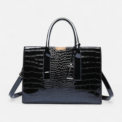 Isabelle | Croc-Effect Shoulder Bag