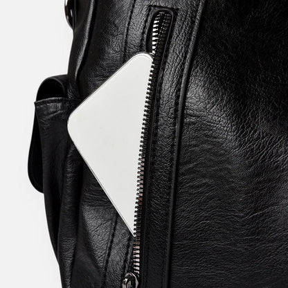 Léonie | Large Retro Multi-Pocket Shoulder Bag