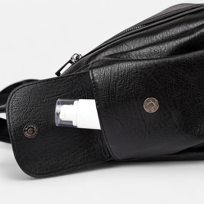 Léonie | Large Retro Multi-Pocket Shoulder Bag