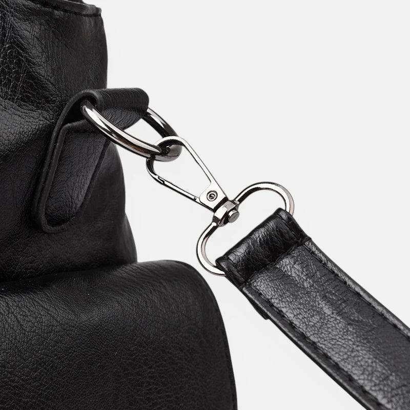 Léonie | Large Retro Multi-Pocket Shoulder Bag