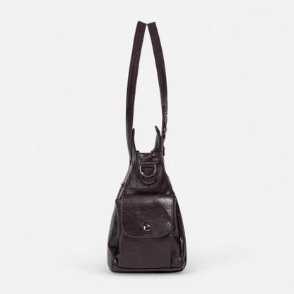 Léonie | Large Retro Multi-Pocket Shoulder Bag