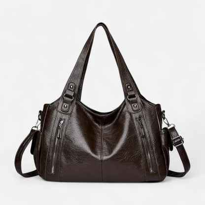 Léonie | Large Retro Multi-Pocket Shoulder Bag