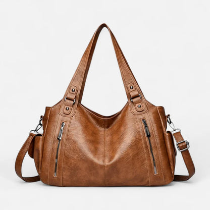 Léonie | Large Retro Multi-Pocket Shoulder Bag