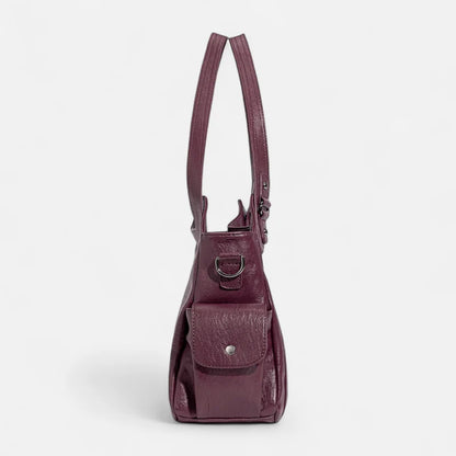 Léonie | Large Retro Multi-Pocket Shoulder Bag