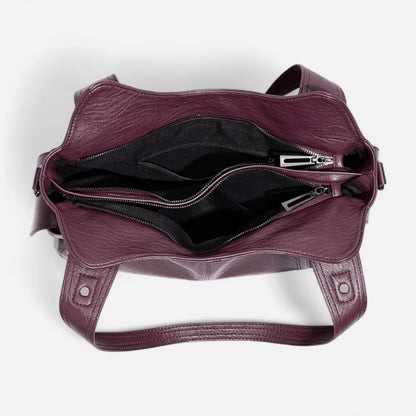 Léonie | Large Retro Multi-Pocket Shoulder Bag