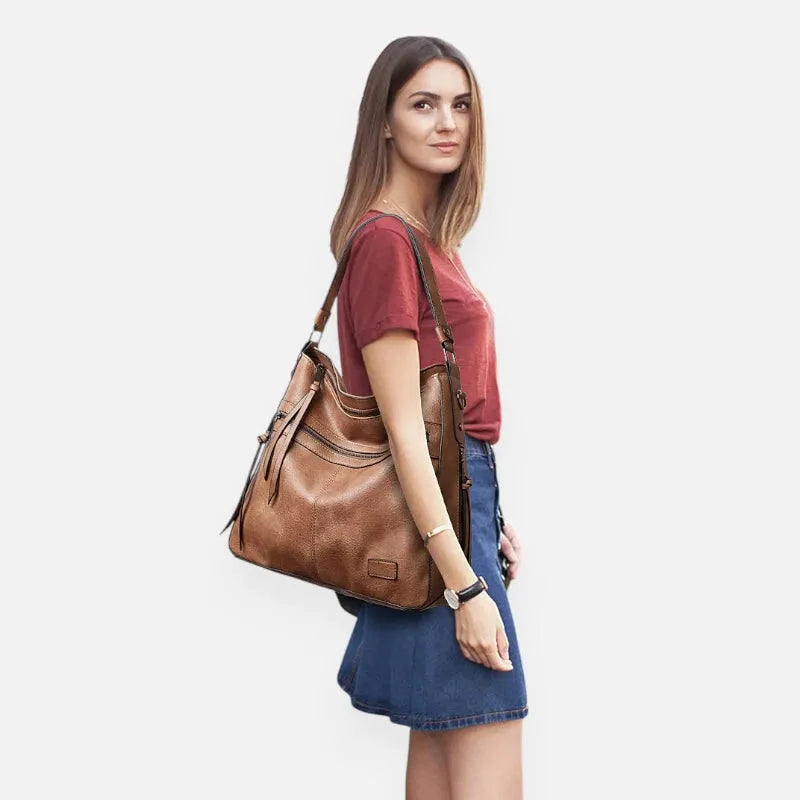 Eléna | Multi-Pocket Hobo Bag